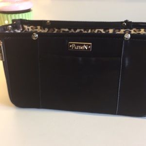 PurseN purse organizer--black with leopard inside
